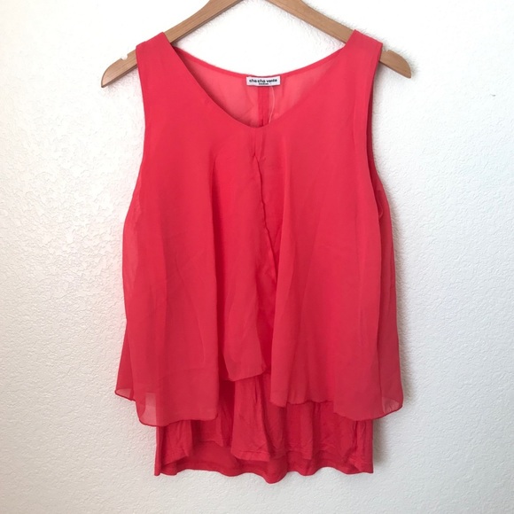 Cha Cha Vente Sleeveless Blouse Top - Picture 1 of 4